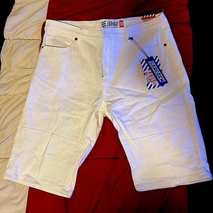 G5-115 Premium White Jean Shorts